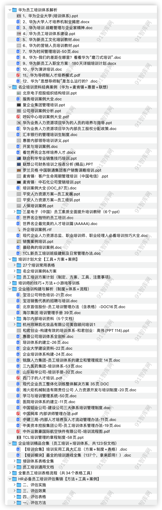 培训管理（700份） ，共398份文档资料-91智库网