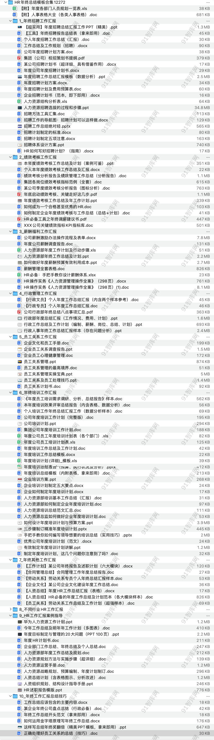 年终工作总结模板合集，共137份资料文档-91智库网