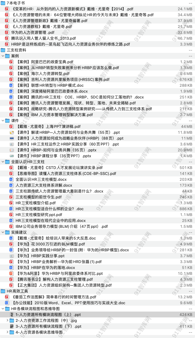 HR三支柱资料-91智库网