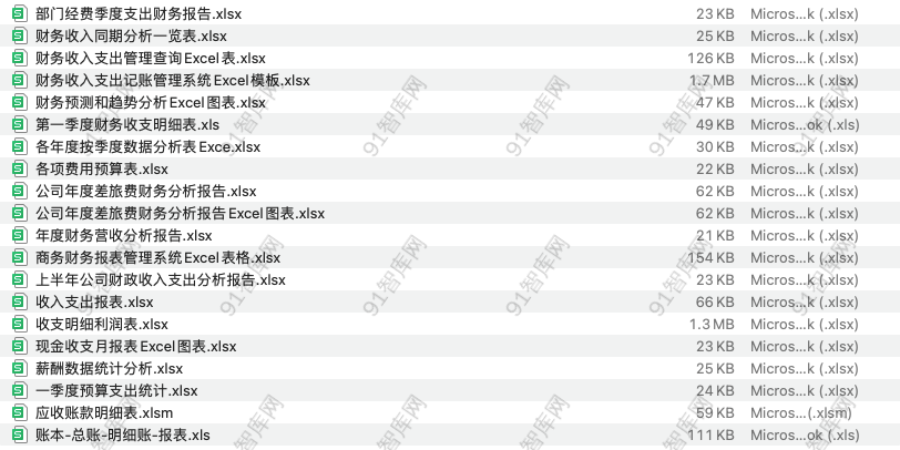 财务分析报告表-91智库网