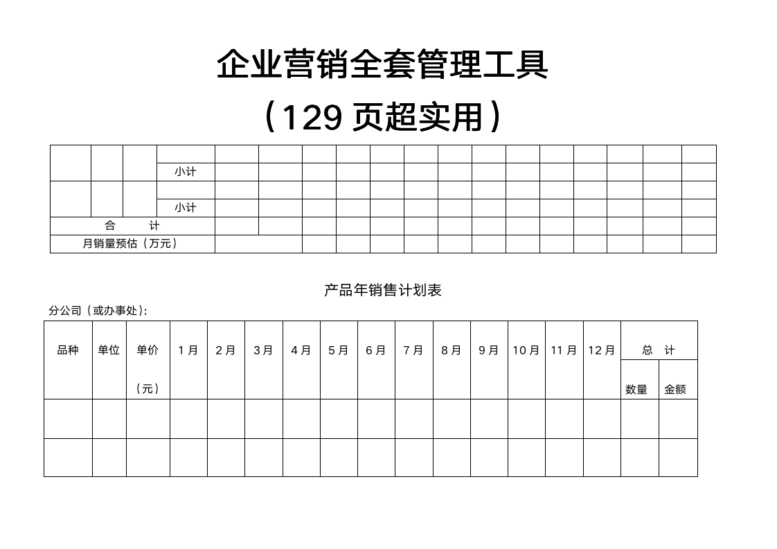 【会员专享】129页销售管理手册（工具包）_06