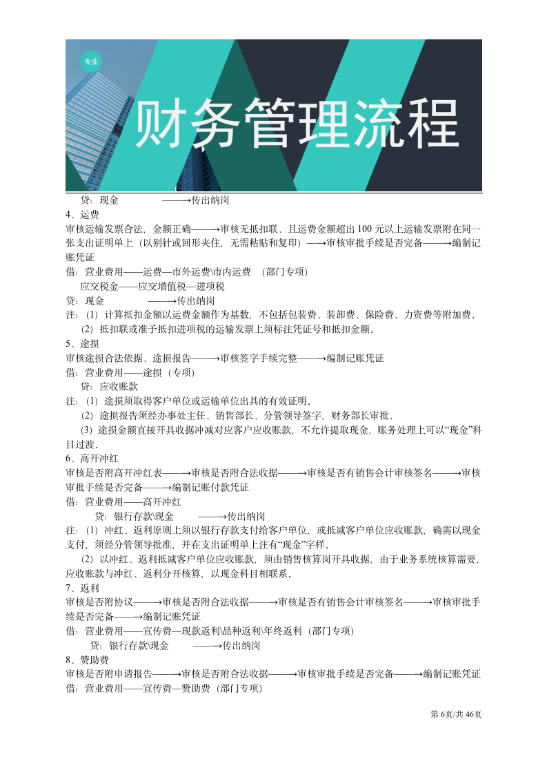 【会员参考】46页财务部门岗位流程制度_06