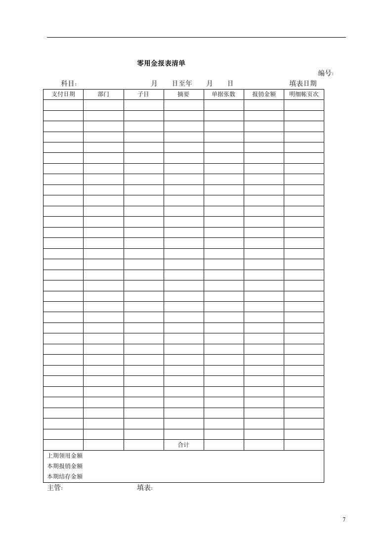 企业财务管理整套表格大全（全套120页 官方最新版 ）_07